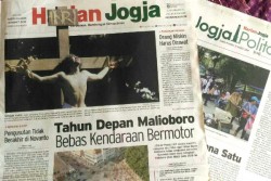 HARIAN JOGJA HARI INI : Tahun Depan Malioboro Bebas Kendaraan Bermotor