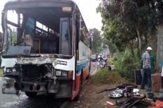 Kebut-kebutan Kejar Penumpang, 3 Bus Celaka di Karanganyar