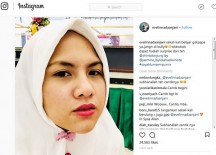 Evelyn, Mantan Istri Aming Pakai Hijab, Ini Tanggapan Warganet