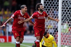 Salah Cetak Dua Gol, Liverpool Gilas AS Roma