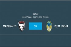 MADURA FC VS PSIM JOGJA : Mampukah Laskar Mataram Raih Poin Perdana di Pulau Madura?
