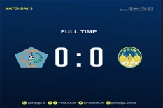 Tahan Imbang PSBS Tanpa Gol, Poin PSIM Jogja Masih -7 