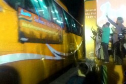 Ribuan Pengusaha Warmindo Peserta Mudik Gratis di Jogja Dilepas Wakil Gubernur DIY