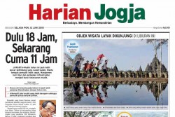 HARIAN JOGJA HARI INI : Dulu 18 Jam, Sekarang Cuma 11 Jam