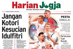 HARIAN JOGJA HARI INI : Jangan Kotori Kesucian Idulfitri