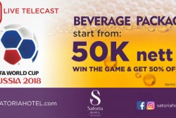 Asyiknya Nonton Piala Dunia di Satoria Hotel, Bisa Dapat Diskon Minum!