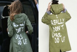 Melania Trump Dikritik Gara-Gara Jaket
