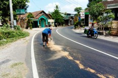 Awas, Ada Tumpahan Solar di Jalan Piyungan-Pleret