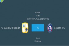 Barito Putera vs Arema FC : Babak Pertama, Skor Kacamata