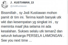 Bissmillah, Saya Jodi Kustiawan Mohon Pamit dari Tim Ini. OTW PSS Sleman?