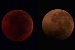 Foto-Foto Gerhana Bulan Terlama Abad Ini