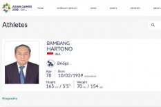 ASIAN GAMES 2018: Berusia 78 Tahun, Bambang Hartono Jadi Atlet Paling Senior di Kontingen Indonesia