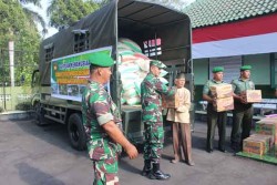 Posko Bantuan Kemanusiaan Kodim Kulonprogo Kirim Bantuan ke Lombok