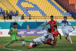 Asian Games 2018: Kebobolan di Menit Akhir, Kirgistan Gagal Tundukkan Bahrain