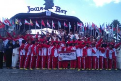 Asyiknya Paskibra se-DIY, Gratis Berwisata di Jogja Bay
