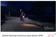 Jokowi Beberkan Peran Stuntman di Video Pembukaan Asian Games 2018