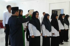 14 PNS Penyuluh Pertanian Gunungkidul Dilantik
