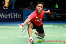 Partai Ginting Lawan Kento Momota Terlama di Denmark Terbuka 2018
