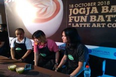 40 Barista Beradu Keterampilan Latte Art