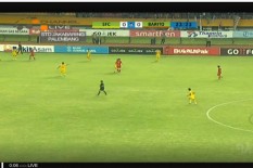 SRIWIJAYA FC VS BARITO PUTERA : Babak Pertama, Skor 0-0