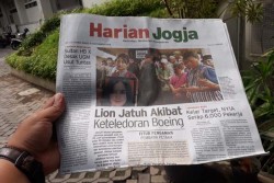 HARIAN JOGJA HARI INI : Lion Jatuh Akibat Keteledoran Boeing