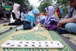 Asyiknya Anak-Anak Main Dakon Bersama dalam Dakon Ning Ratan