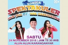 Seru ! Via Vallen dan Nella Kharisma Tampil Sepanggung Malam Ini