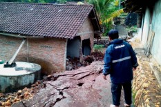 Rumah Warga Girisubo yang Rusak karena Talut Ambrol Baru Selesai Dibangun