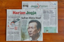 HARIAN JOGJA HARI INI : Sultan Minta Maaf