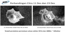 Longsor Kaki Gunung Anak Krakatau Seluas 59 Kali Lapangan Bola Jadi Pemicu Tsunami