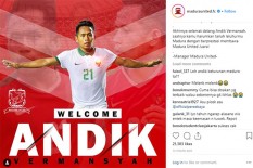 Ini Penjelasan Manajer Madura United Terkait Perekrutan Andik Vermansyah