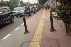 Duh, Baru Diresmikan, Guiding Block di Kotabaru Sudah Rusak