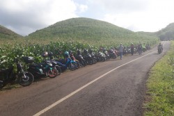 Minim Lahan Pakir, Kendaraan Padati Jalanan di Gunung Bagus