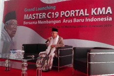 Jelang Debat, Ma'ruf Amin Masih Momong Cucu