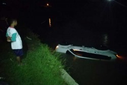 Mobil Pajero Terjun ke Sungai, Satu Orang Tewas