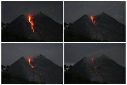 Merapi Keluarkan Wedhus Gembel, Status Tetap Waspada