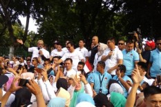 Hadiri Jalan Sehat, Prabowo Tak Bisa Berpidato