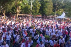 Rayakan HUT, Kids Fun Gelar Senam Massal Ribuan Orang