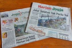 HARIAN JOGJA HARI INI : Jalur Selatan Tak Perlu Tol
