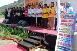 Enam Parpol di Gunungkidul Tak Hadiri Deklarasi Antipolitik Uang