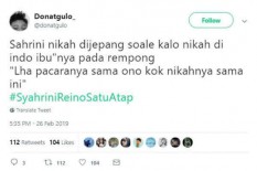 Ini Cuitan Kocak Warganet #SyahriniReinoSatuAtap