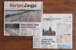 HARIAN JOGJA HARI INI : Udara Basah Bikin Jawa Terendam