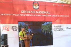 Simulasi Nasional Pemilu 2019 di Bantul Berikan Gambaran Situasi TPS