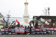 Relawan Jogja Gelar Aksi Long March Untuk Palestina
