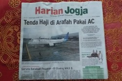 HARIAN JOGJA HARI INI : Tenda Haji di Arafah Pakai AC