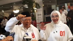 Debat Capres: Ma'ruf Sebut Penampilan Jokowi Sesuai Harapan