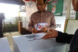 Nyoblos di Sleman, Mahfud MD Ikut Monitor Pemilu secara Nasional