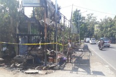 Diawali Suara Ledakan, Lima Kios Buah di Patuk Ludes Dilalap Api
