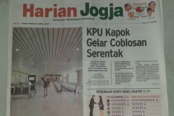 HARIAN JOGJA HARI INI : KPU Kapok Gelar Coblosan Serentak