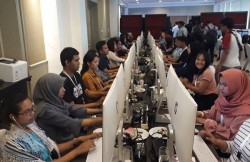 Begini Aktivitas di Ruangan Input Data C1 TKN Jokowi-Ma’ruf